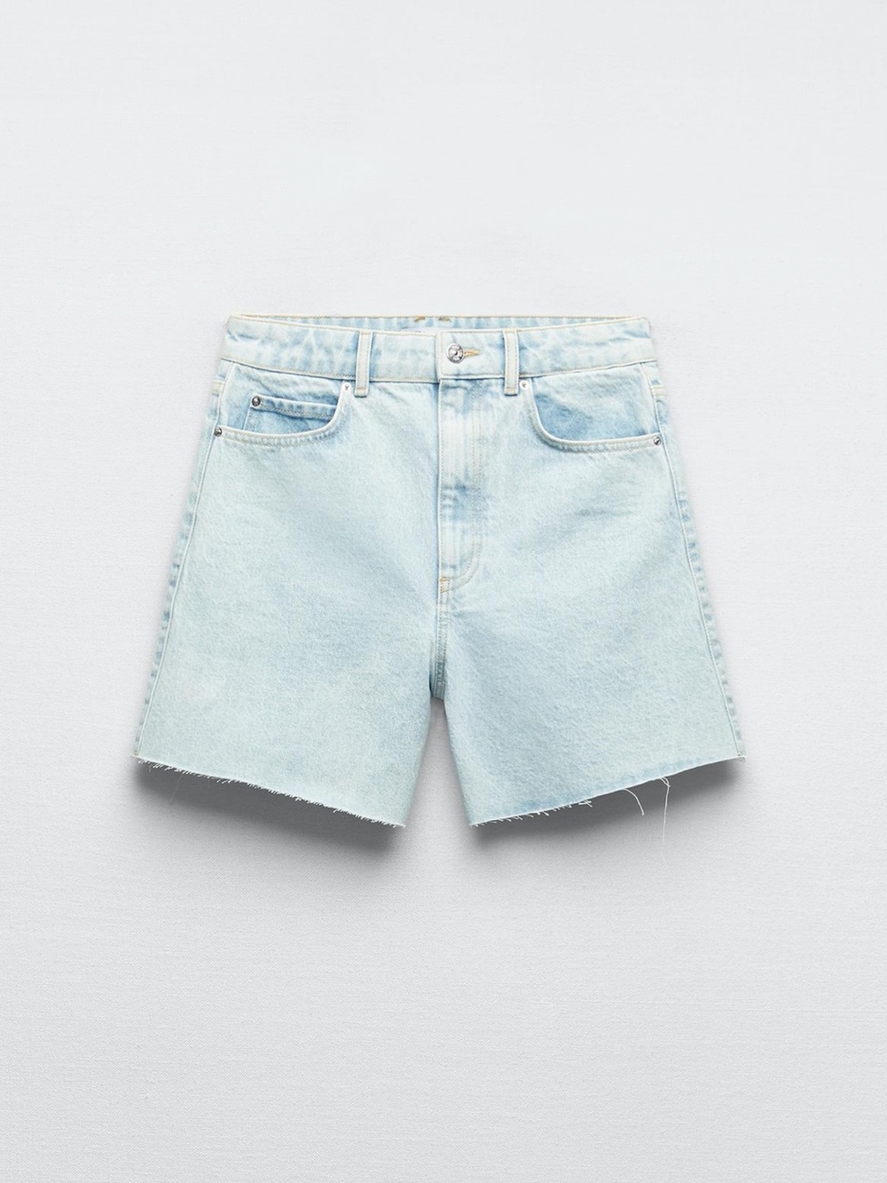 Zara Light Blue Denim Shorts